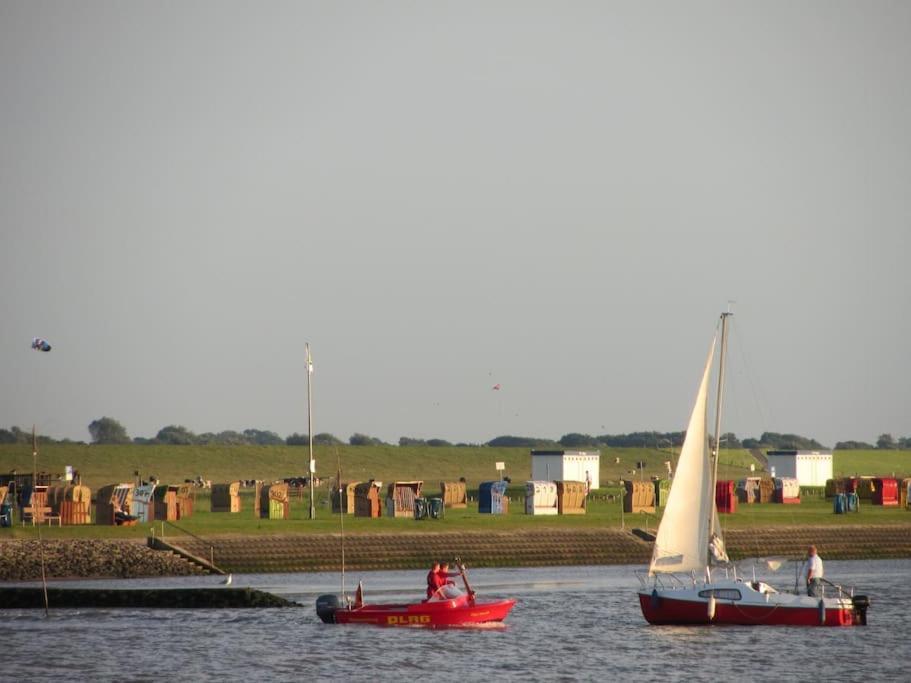 Nordsee Und Natur. Gemuetliche Fewo Mit Deichblick Dorumer Neufeld Exterior foto